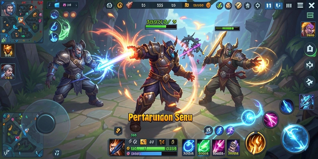 Screenshot menampilkan pertarungan intens di arena <strong>369ZK</strong>.
