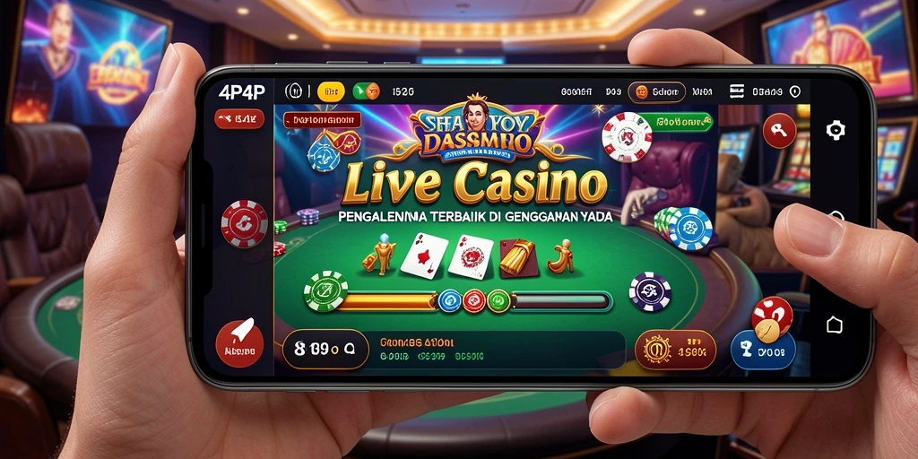 Tampilan gameplay Live Casino 4P4P yang menarik dan interaktif.
