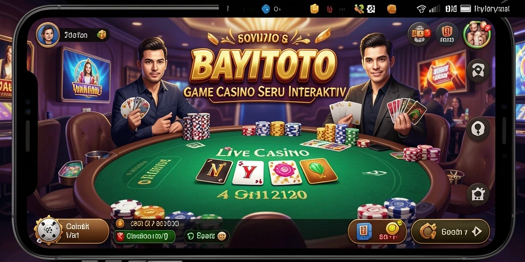 Screenshot gameplay nyata dari BAYITOTO dengan dealer langsung.