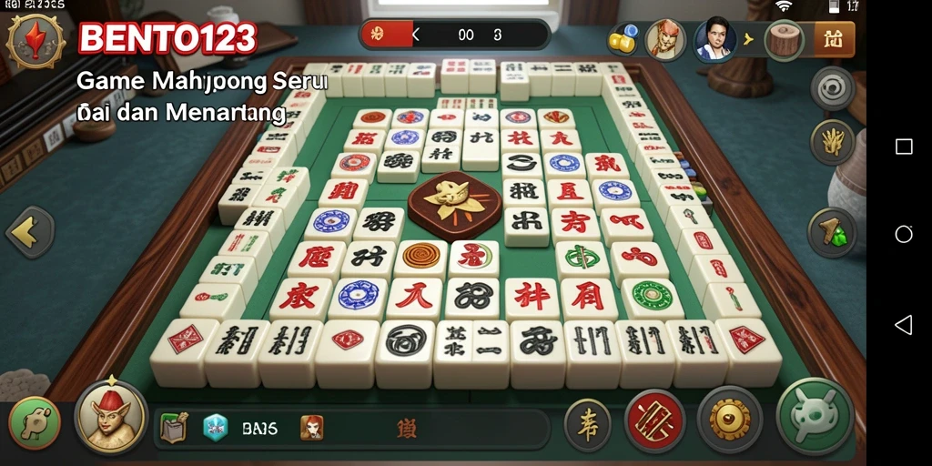 Tampilan permainan Mahjong yang menarik di BENTO123.