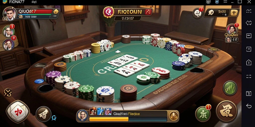 Screenshot gameplay QiuQiu FIONA77 yang penuh aksi.