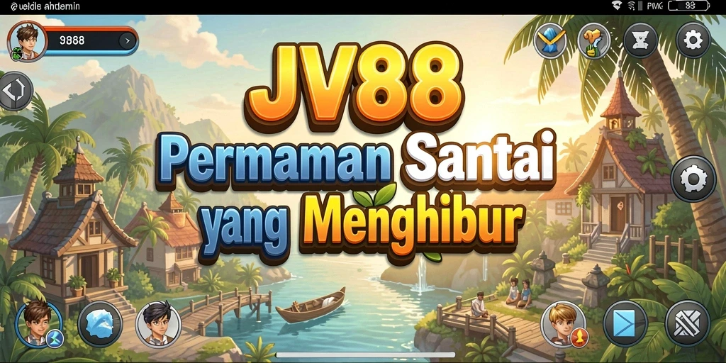 Tampilan gameplay JV88 yang cerah dan menghibur.