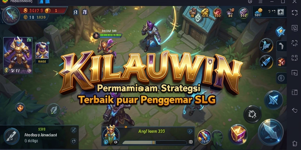 Screenshot gameplay KILAUWIN yang menunjukkan pertempuran strategis.