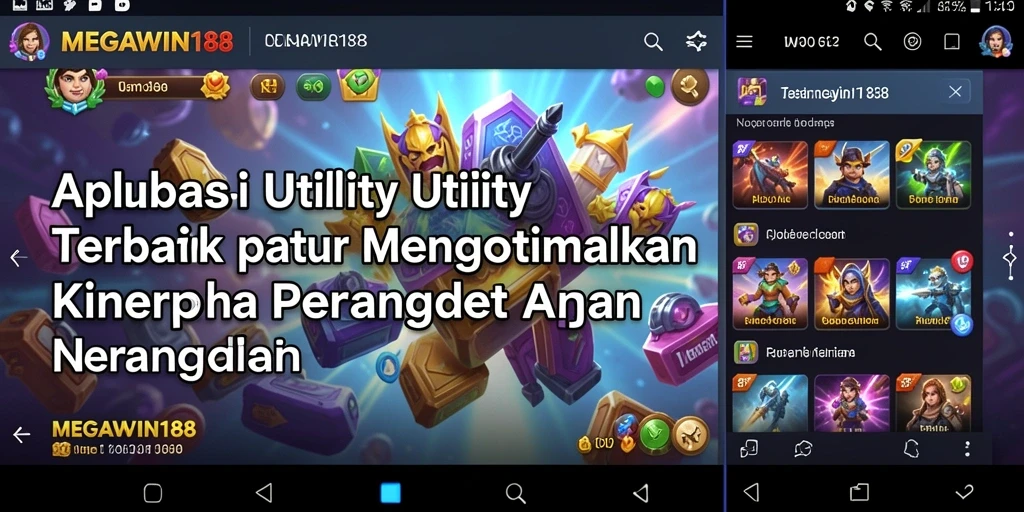 Tampilan antarmuka sederhana dan intuitif dari MEGAWIN188.