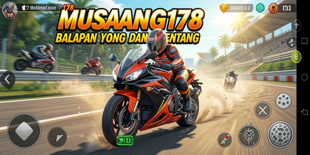 Tampilan gameplay yang mendebarkan di MUSANG178.
