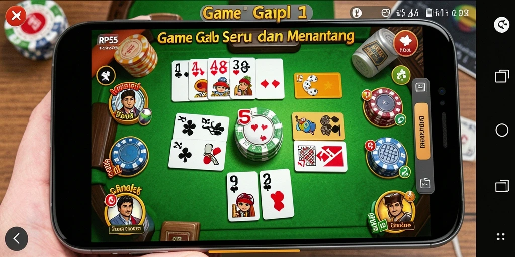Screenshot gameplay Gaple yang menarik dan seru.
