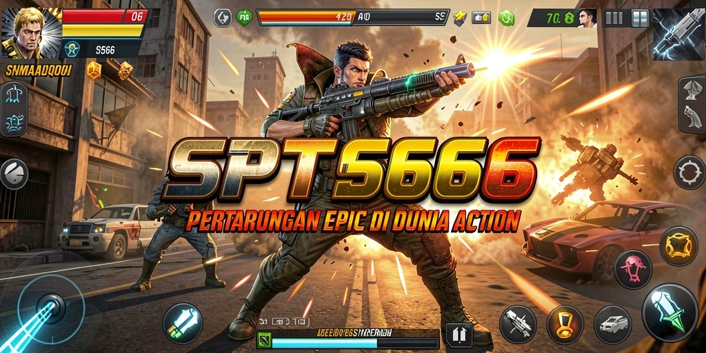 Tangkapan layar SP666 menunjukkan aksi seru dalam pertarungan yang intens.